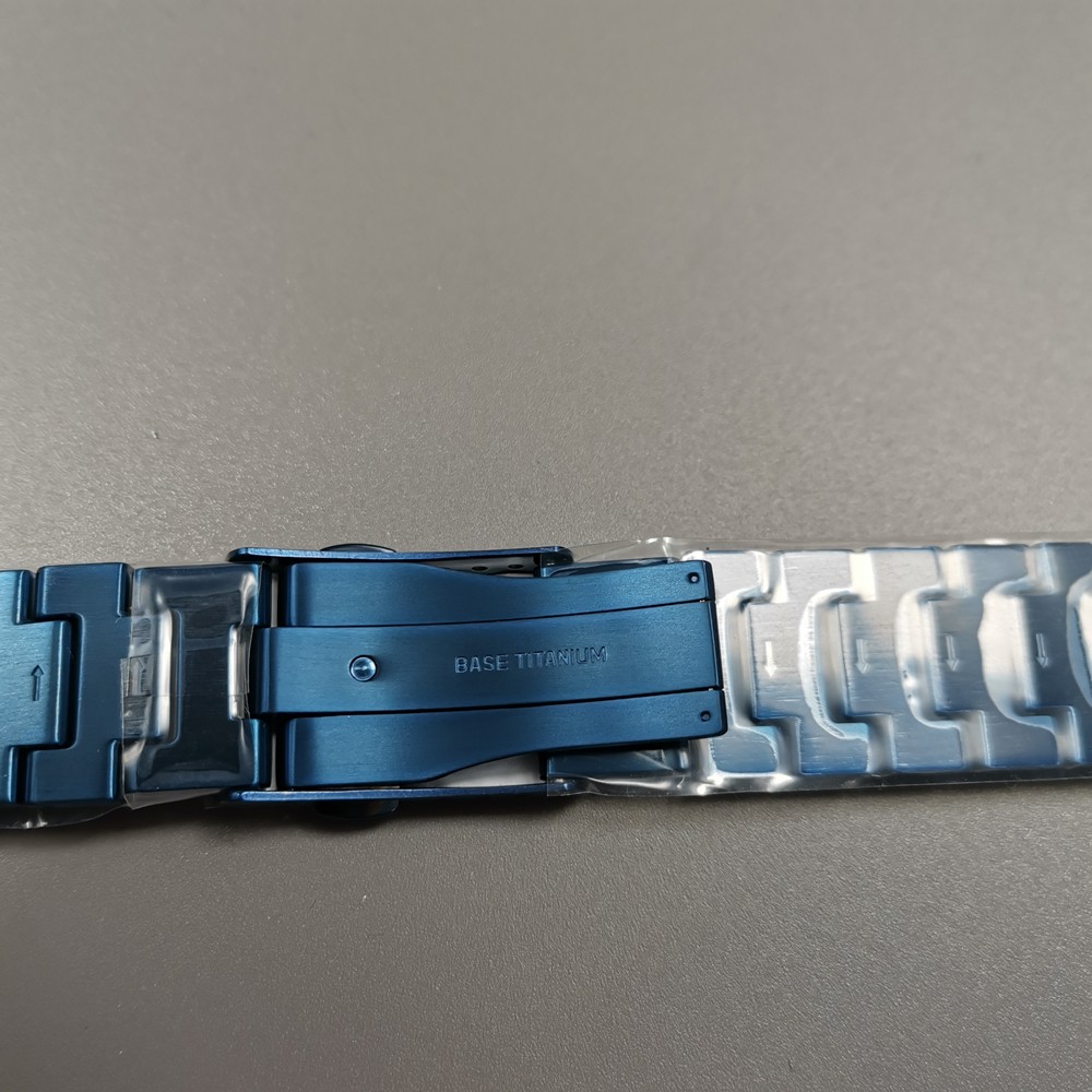 Genuine GMW-B5000 Blue Camouflage Titanium Watchband  With Tools and Scews