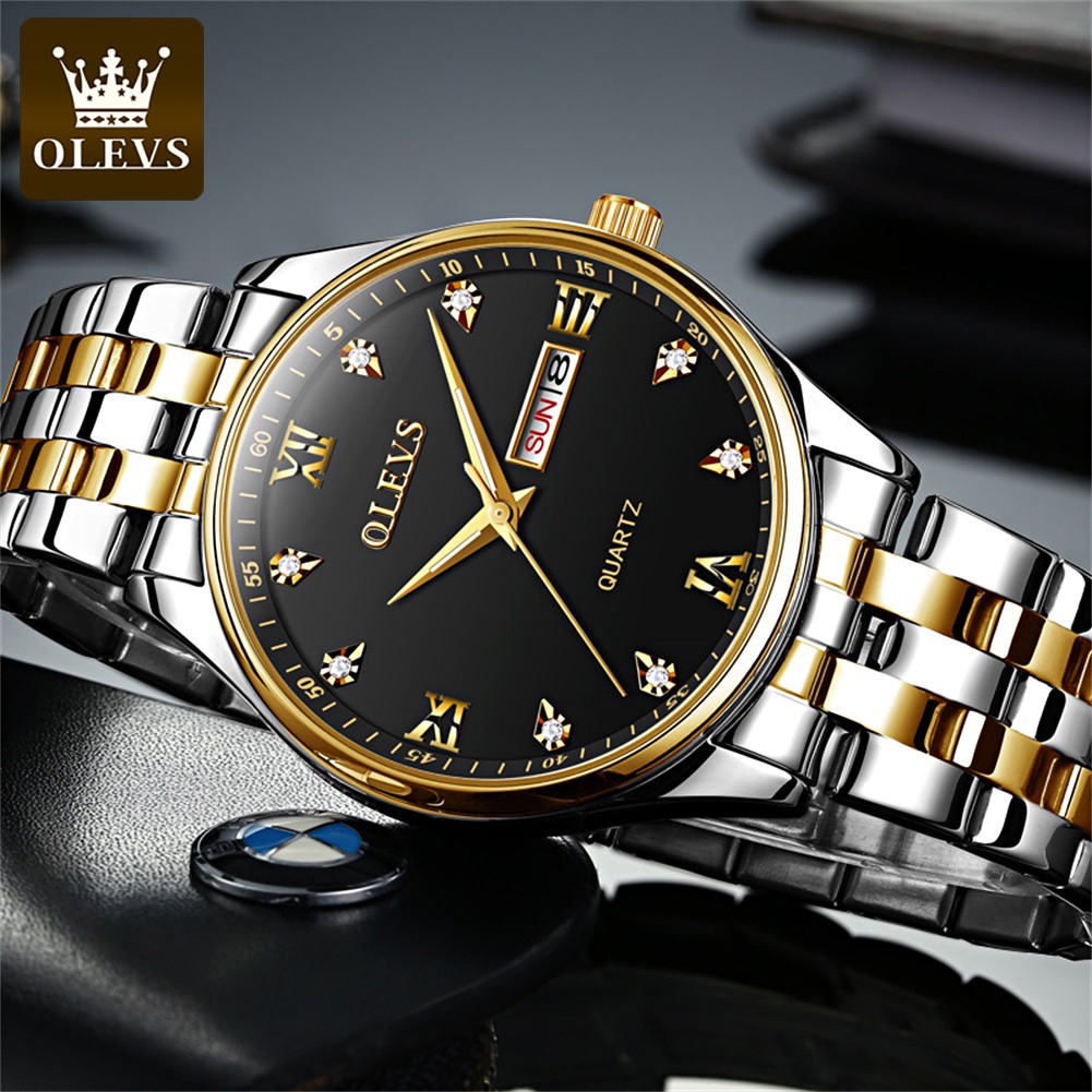 New High Quality Luxury Business Watch Men Quartz Wrist Watch Stainless Steel Classic Sports Watch Relogio Masculino