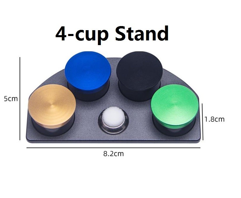 Watch Oil Repair Dip Oiler Stand Die-Cast Anti-Slip Ceramic Container Base With Dust-Free Lids W30180