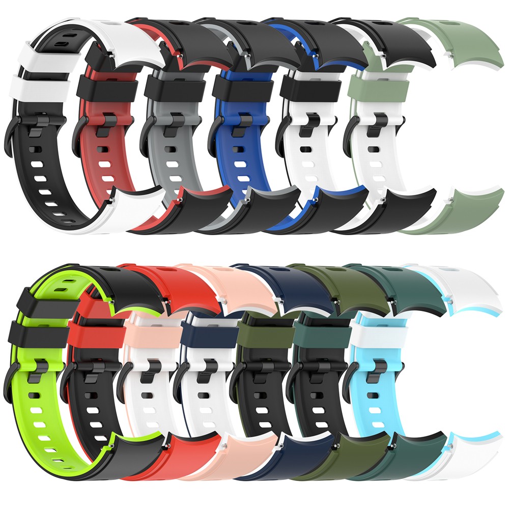 Silicone Strap For Samsung Galaxy Watch Band 4 44mm 40mm Bracelet Galaxy Watch 4 classic 46mm 42mm Curved End Sports WatchBands