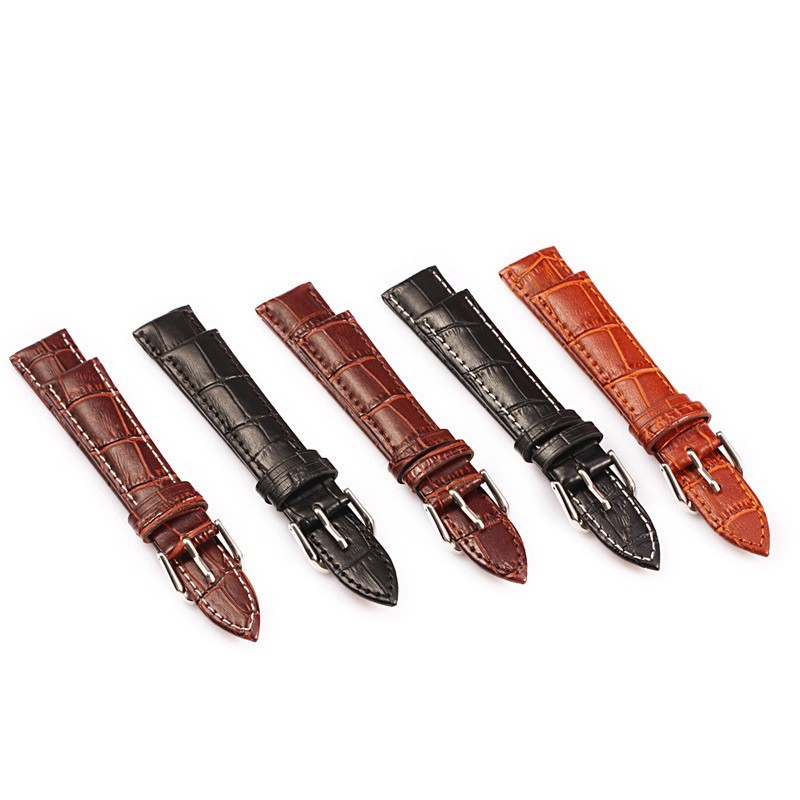 Z08 Watch Band Genuine Leather Straps 10-24mm Watch Accessories High Quality Brown Colors Watchbands