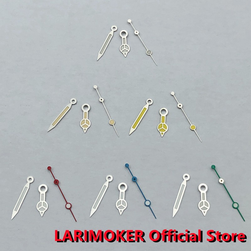 LARIMOKER ووتش Gands الأخضر مضيئة الأيدي صالح NH35 NH36 NH38 ايتا 2836 2824 ميوتا 8205 8215 821A Mingzhu DG 2813 3804 حركة