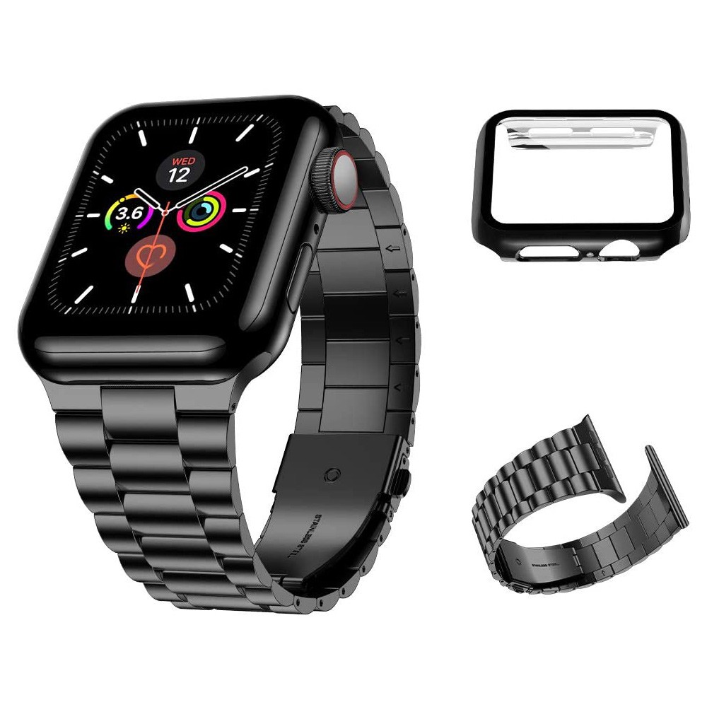 Stainless steel strap for Apple watch case 44mm/42mm 45mm/41mm smart watch bracelet for iWatch Series 7 4 3 5 SE 6 watchbands