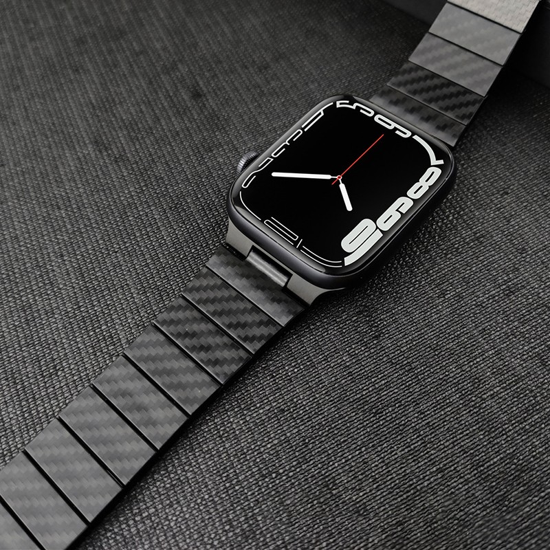 Carbon Fiber Strap for iWatch Series 7 6 SE 5 4 for Apple Watch Band 45mm 41mm 44mm 40mm 42mm 38mm Surface Watchbands