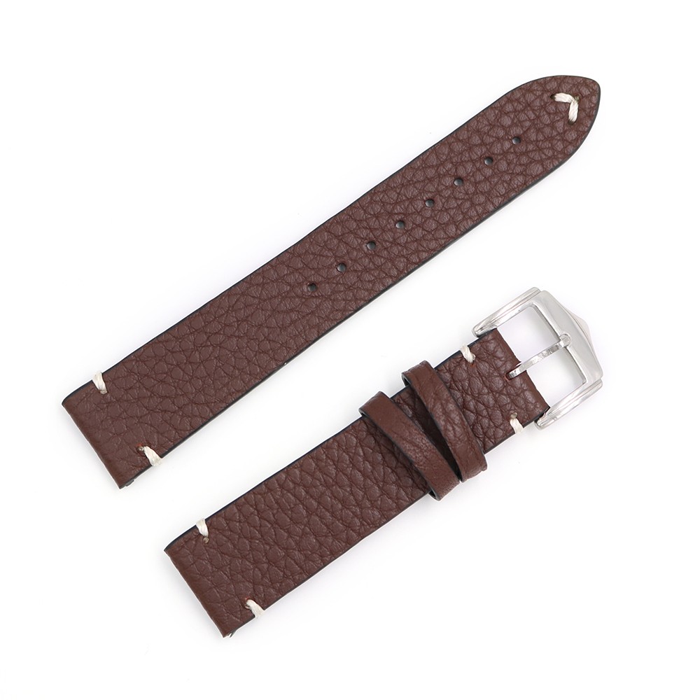 CARLYWET - Cowhide watch strap, antique, smooth, 20, 22, 24mm, wholesale, new style, black, brown, blue, red, polishing buckle