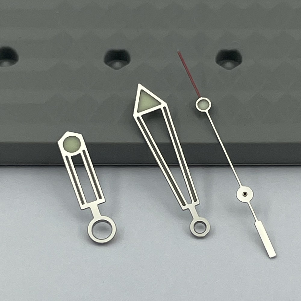 Watch parts green luminous stainless steel watch seamaster wristwatch adjustment needle suitable for movement NH35/36