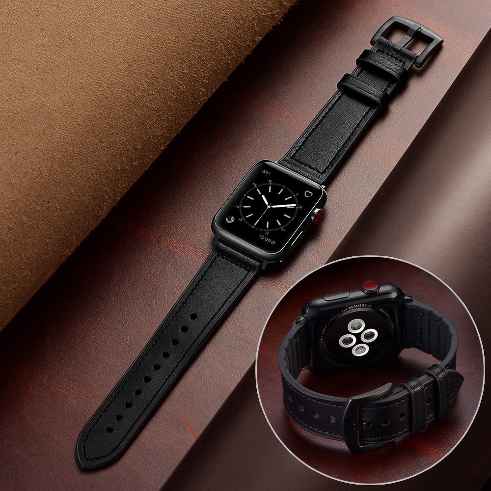 Silicone + Leather Strap for Apple Watch Band 44mm 40mm 38mm 42mm 45mm 41mm Watchband Bracelet Korea iwatch Series 3 4 5 6 SE 7