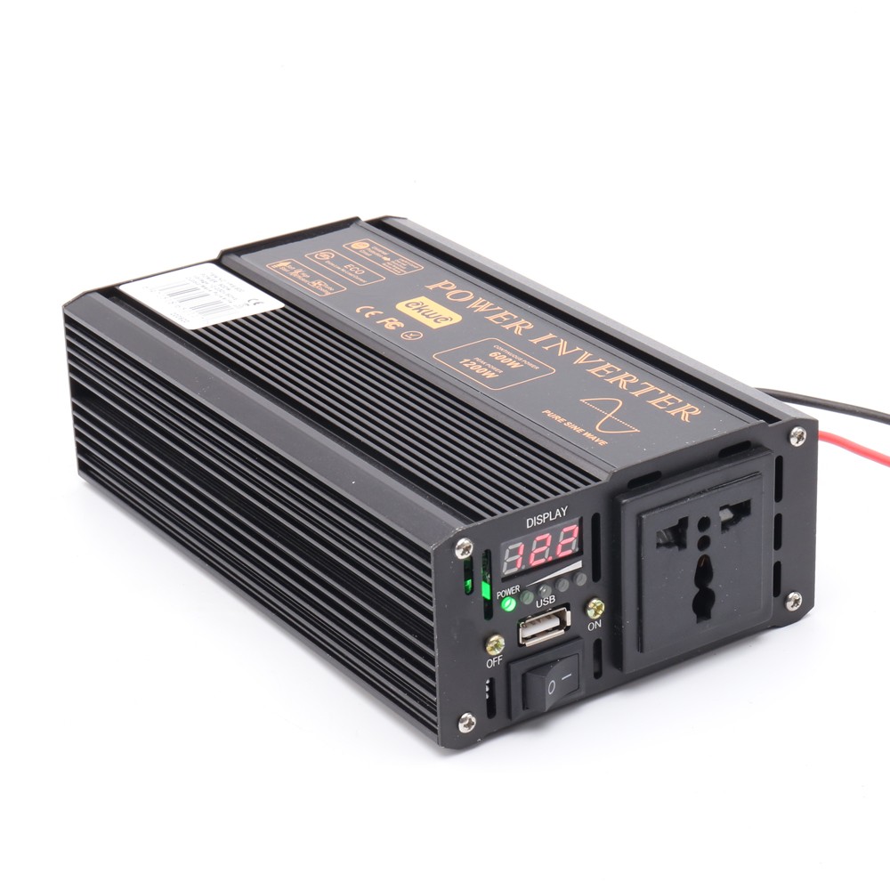 CE approval best peak 1200w sustain full 600w inverter pure sine wave 60hz pure sine wave solar power inverter 48v 220v with LED