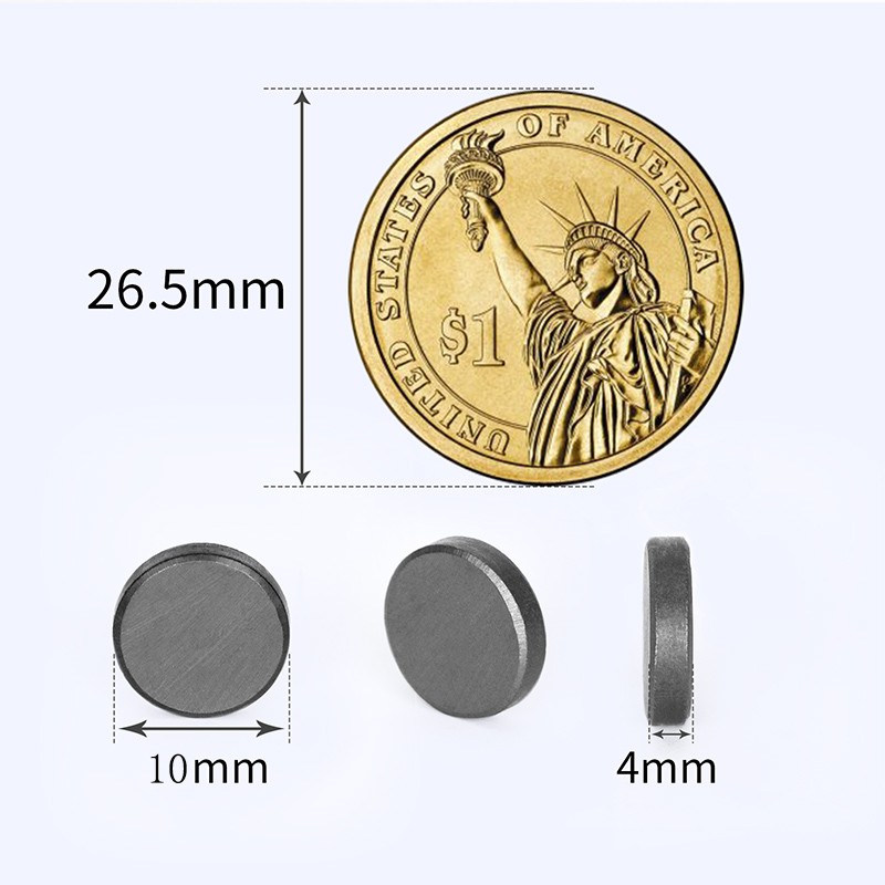 5 10 20pcs/lot 10x3mm 10x4mm 10x5mm Black Small Round Magnet Fridge Ferrite Magnet Round Speaker Permanent Magnet