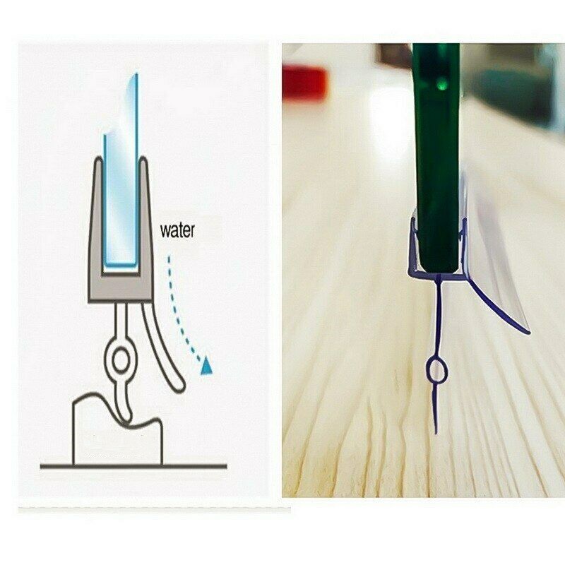 دش شاشة شريط عازل بولي كلوريد الفينيل باب حمام دش شرائط عزل ل 6 مللي متر الزجاج 13-23 مللي متر الفجوة الغراء خالية مقاوم للماء السير الوقائي #40