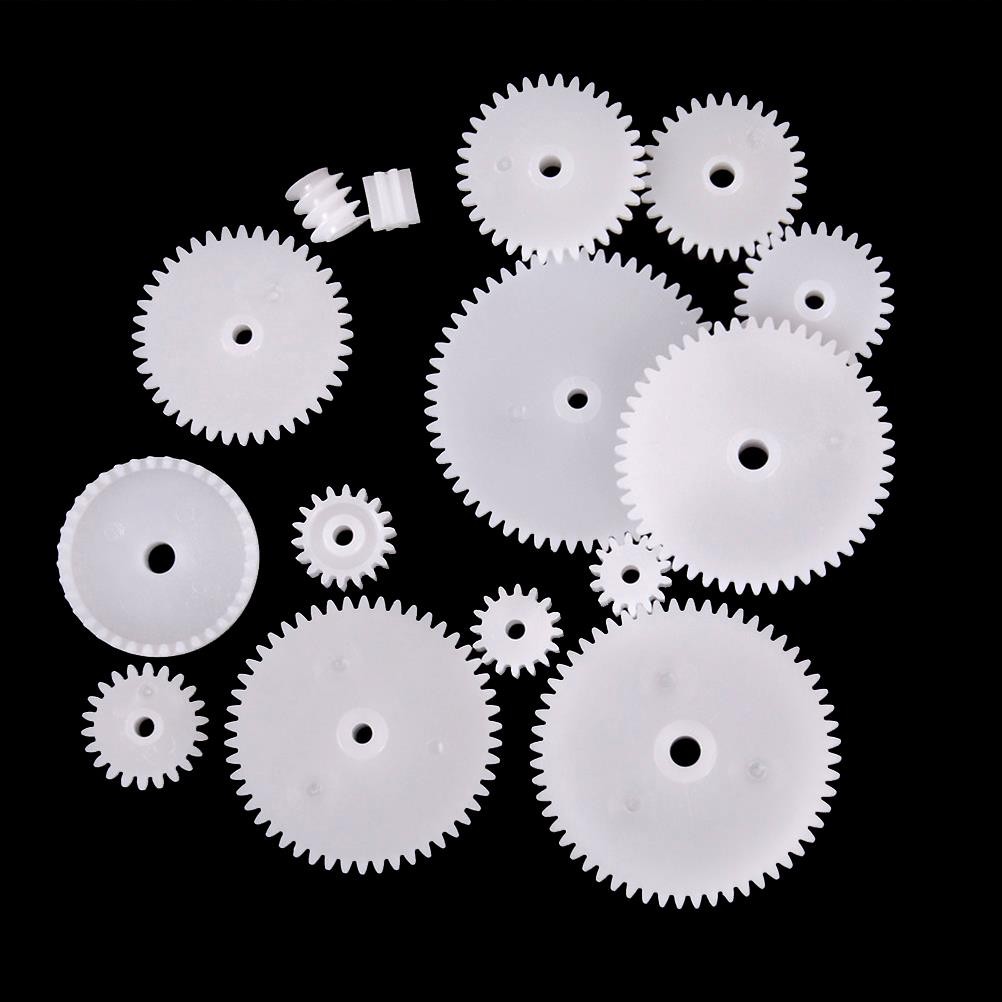 WSFS Sprockets 58 Styles Plastic Gears Each 0.5 Unit DIY Robot Parts 58pcs