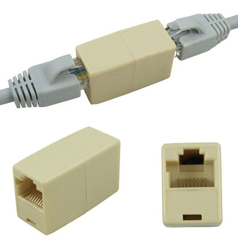 5pcs New Alloy Internet Tools RJ45 CAT5 Coupler Plug Adapter Network Lan Cable Extender Connector