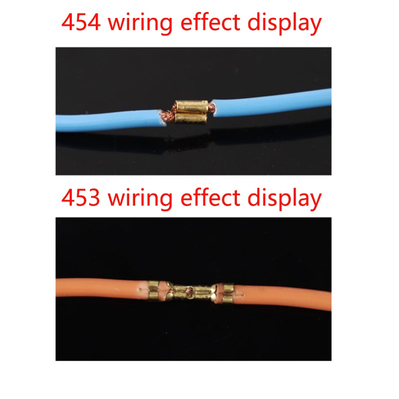 Terminal Type Crimping Wire Clip Parallel Wire Terminal Conductor Copper Buckle 452/453/454 Type