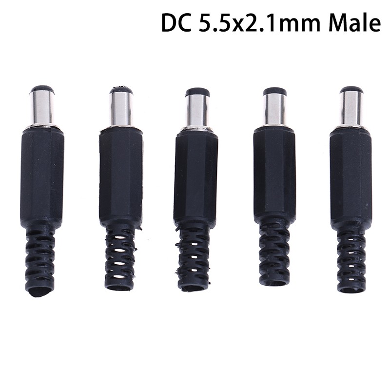 DC Power Connectors Pin Female Plug Jack Male Plug Jack Socket Adapter PCB Base DIY Adapter Connectors