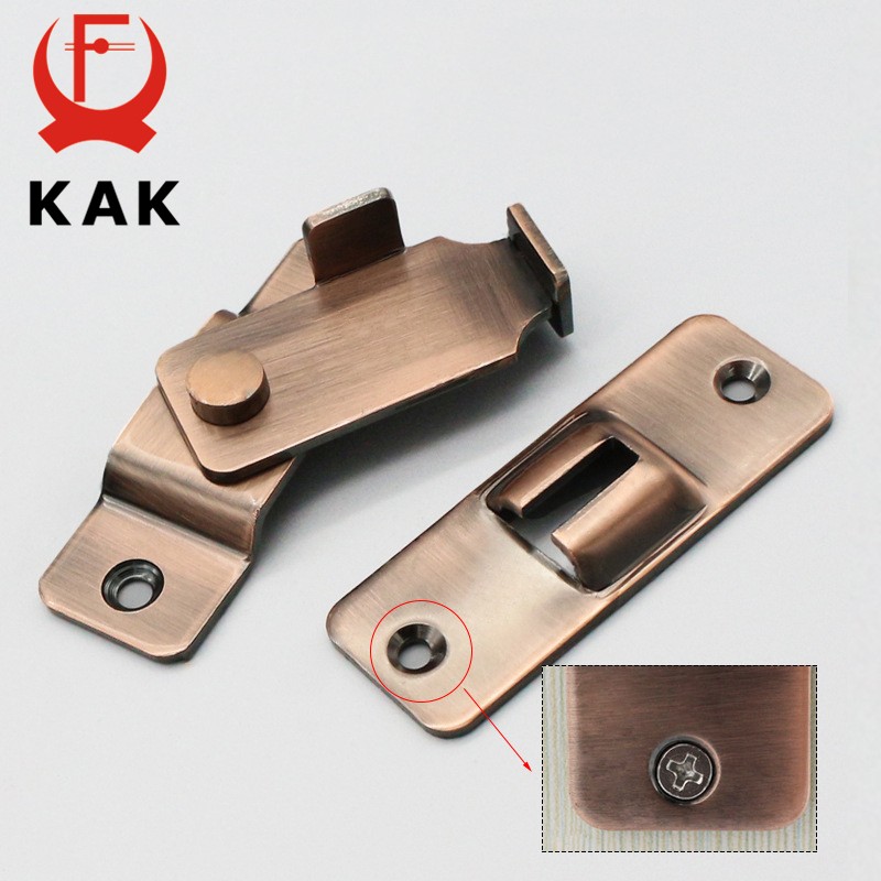 KAK 304 - Stainless Steel Door Lock, 90 Degree Angle Door Lock, Security Sliding Chain, Anti-theft Door Lock, Accessory