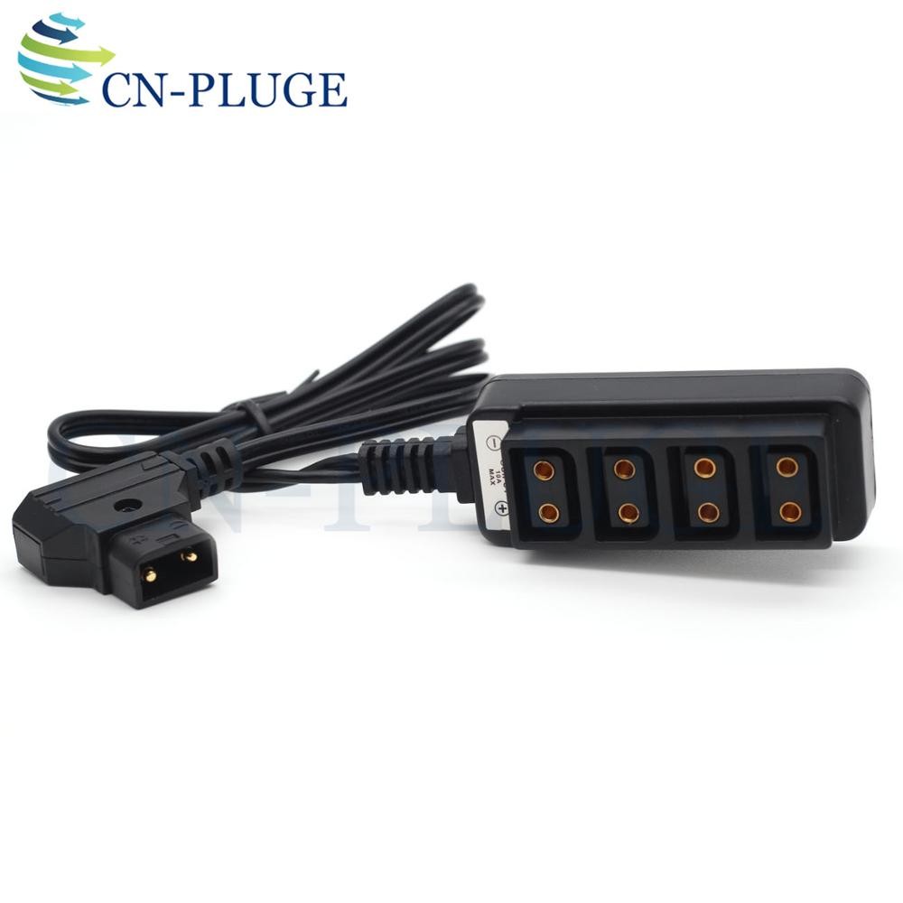 D-Tap Splitter Male to 4 Ports P-Tap, Camera Power Supply, 4-Way Splitter