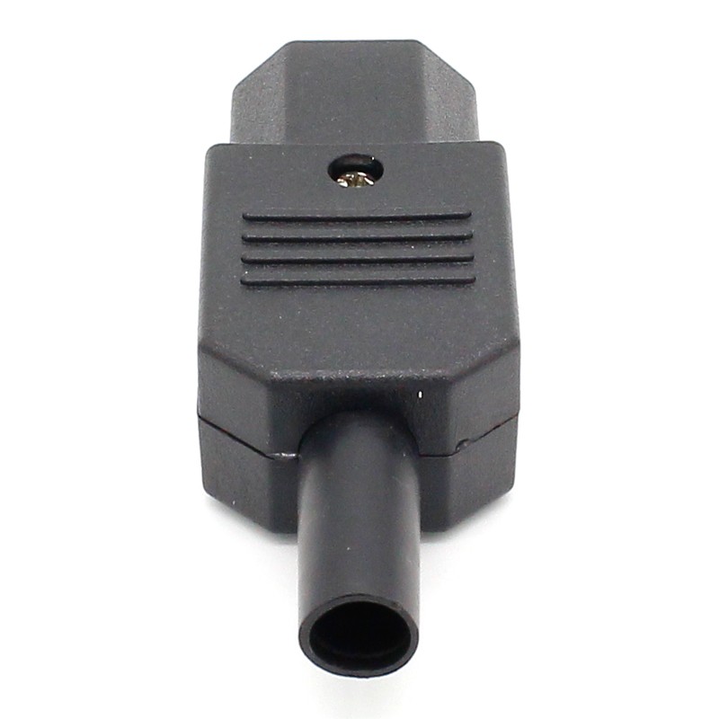 10pcs New Wholesale Price 10A 250V Black IEC C13 Female Plug Rewirable Power Connector 3 Pin AC Socket