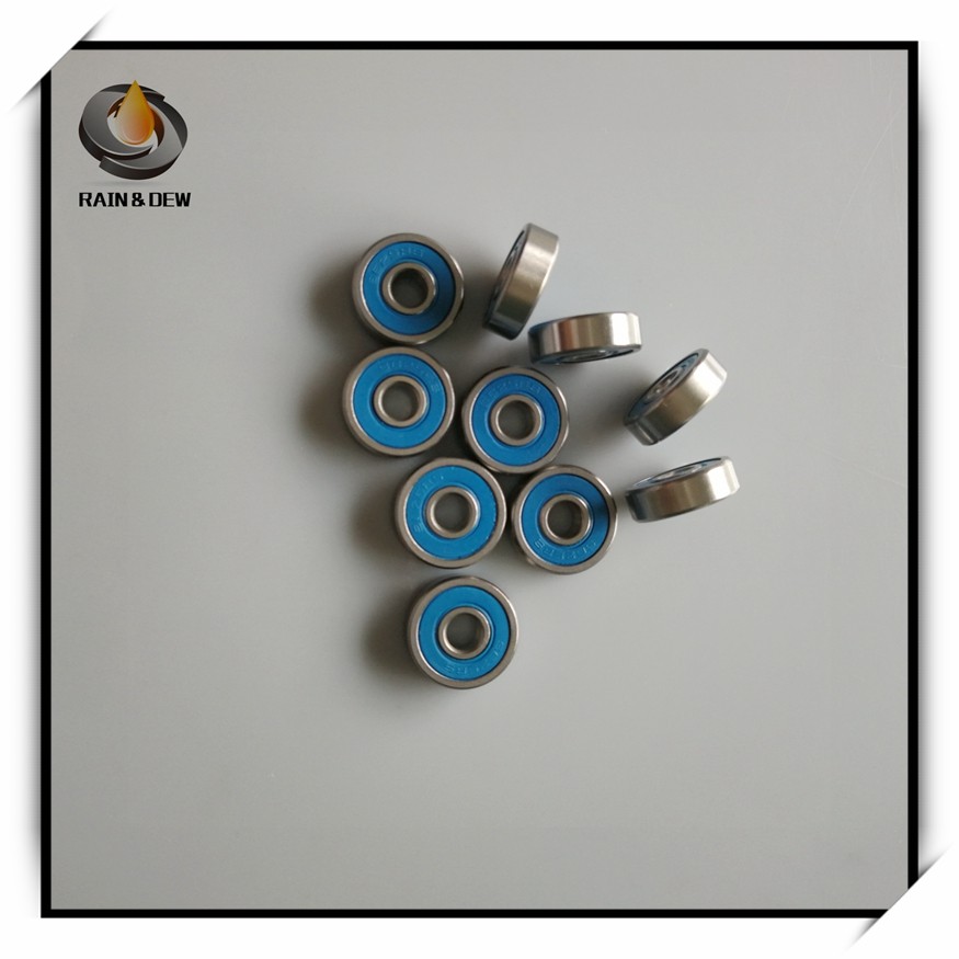 10pcs MR105RS Bearing ABEC-3 5x10x4mm Miniature MR105-2RS Ball Bearings MR105 2RS With Blue Sealed L-1050DDU