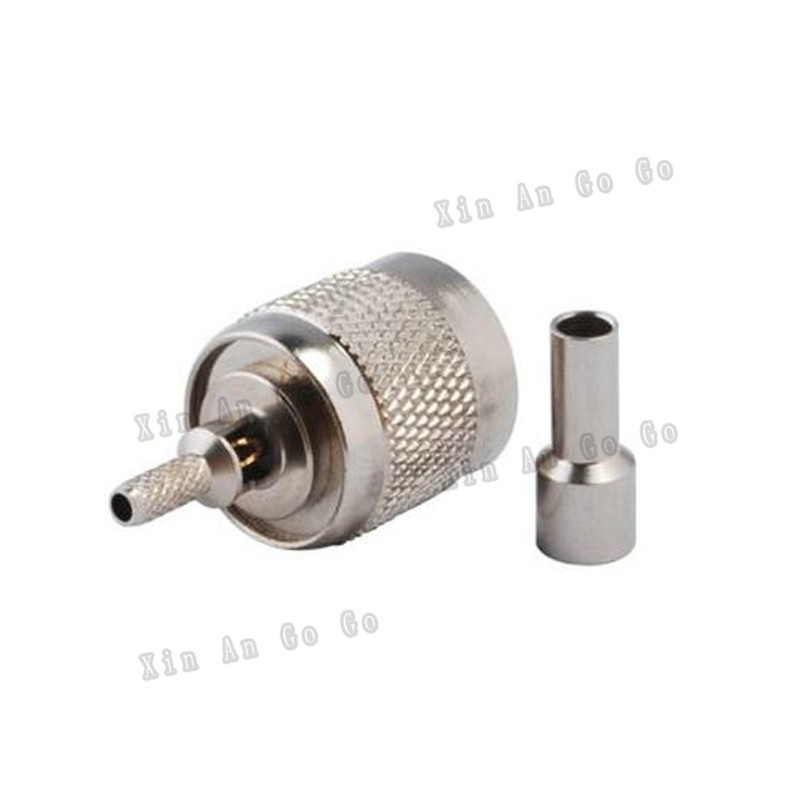 5pcs RF Connector for RP-TNC Male Crimping with RG316 RG174 LMR100 Cable Free Shipping