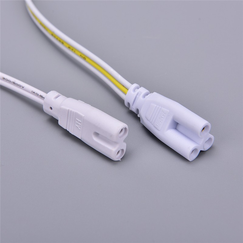 1pcs LED Tube Connector 3Pin/2Pin Double End Wire Cable 30cm Two Phase Three Phase T4 T5 T8 Lighting Lamp Connect Wholesale