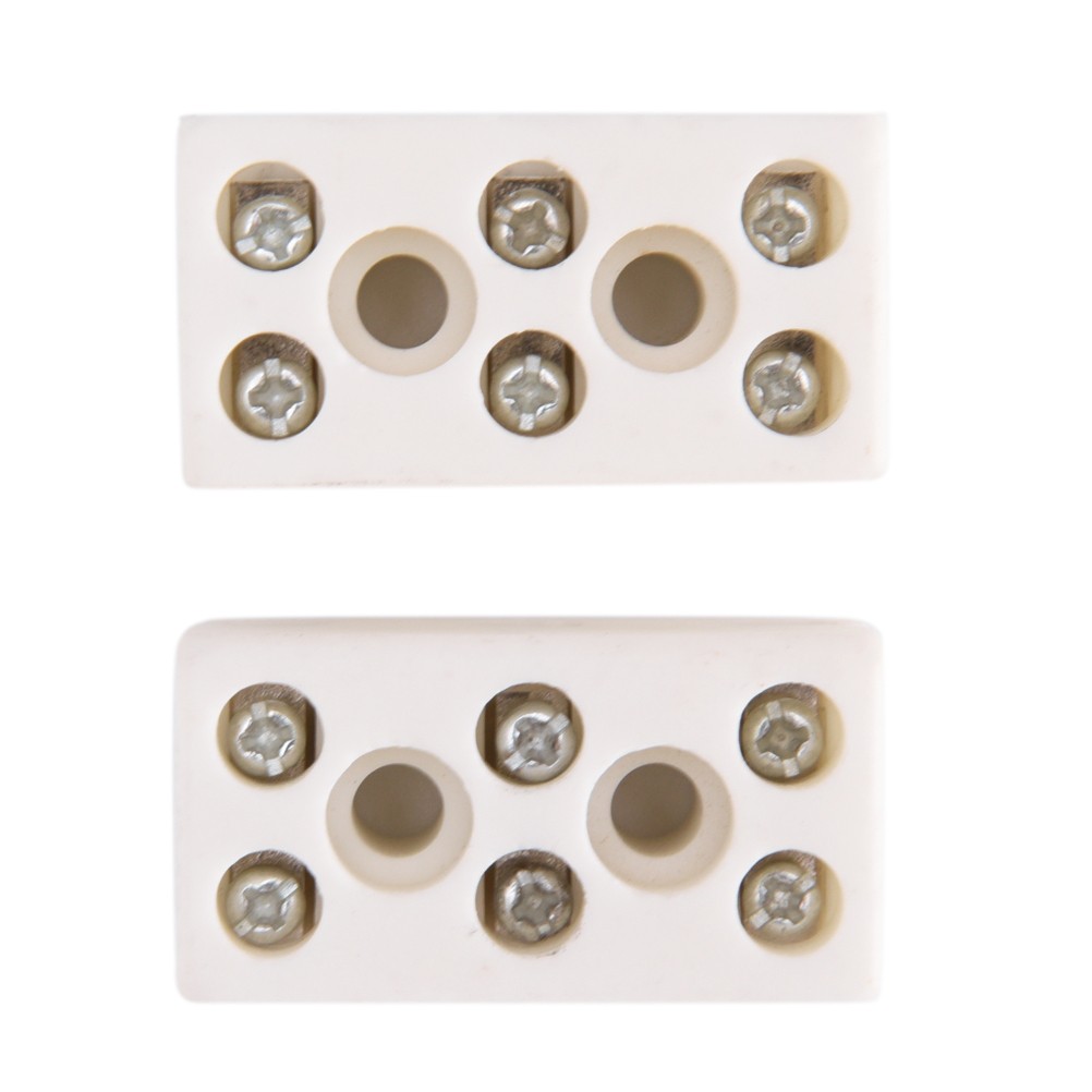 2pcs/lot 425 Degree 10A-3P Ceramic Bits Post Terminal Blocks for SOS 10A 250V Electrical Equipment Connectors Terminals