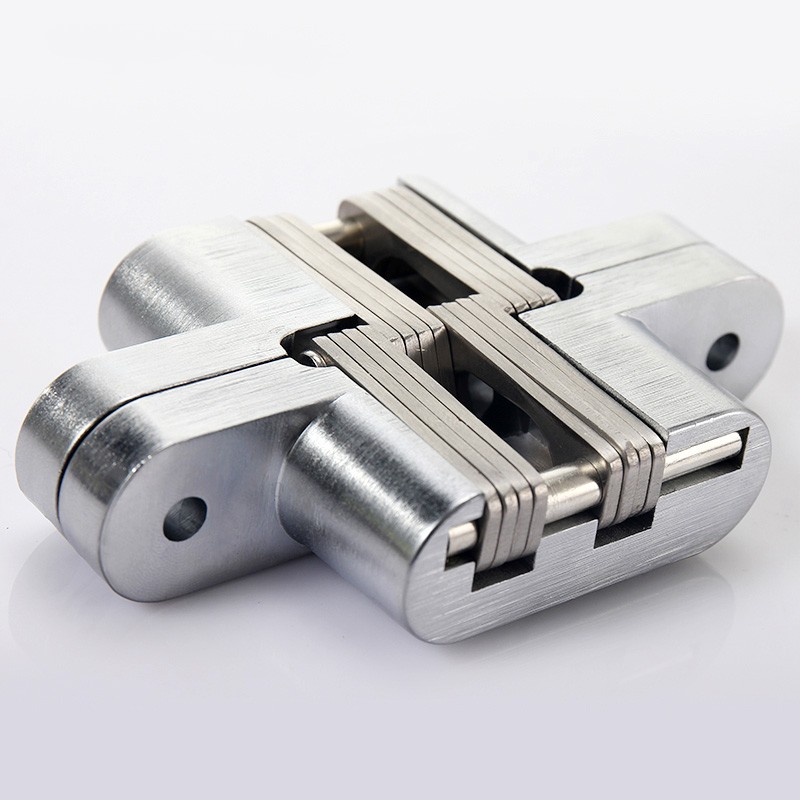 Hidden Hinge Invisible Cabinet Door Hinge , Zinc Alloy Hidden Door Hinge 180 Degree Swing Hinges For Front Door Wooden Box