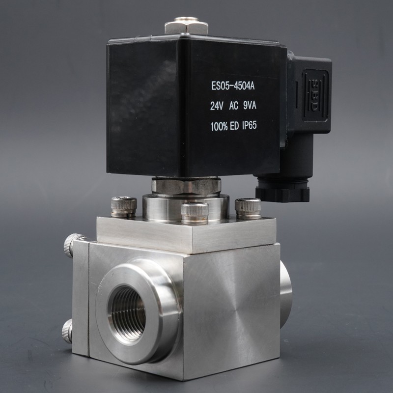 Normally Closed Solenoid Valve 304 Stainless Steel High Pressure Car Washer 0~300bar NC Water Valve 3/8"-1" NPT BSP 2 Way