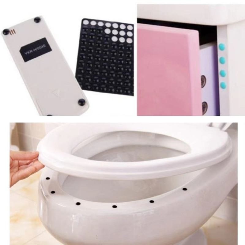 Toilet Protector Pad Drawer Pad Door Pad 8x2.5mm Self Adhesive Rubber Damper Cabinet Insulation Silicone Furniture Fenders