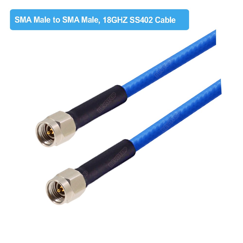 SS402 Cable SMA Male to SMA Male Plug High Quality High Frequency Low Loss SS-402 18GHZ Test Cable RF Coaxial Pigtail Jumper