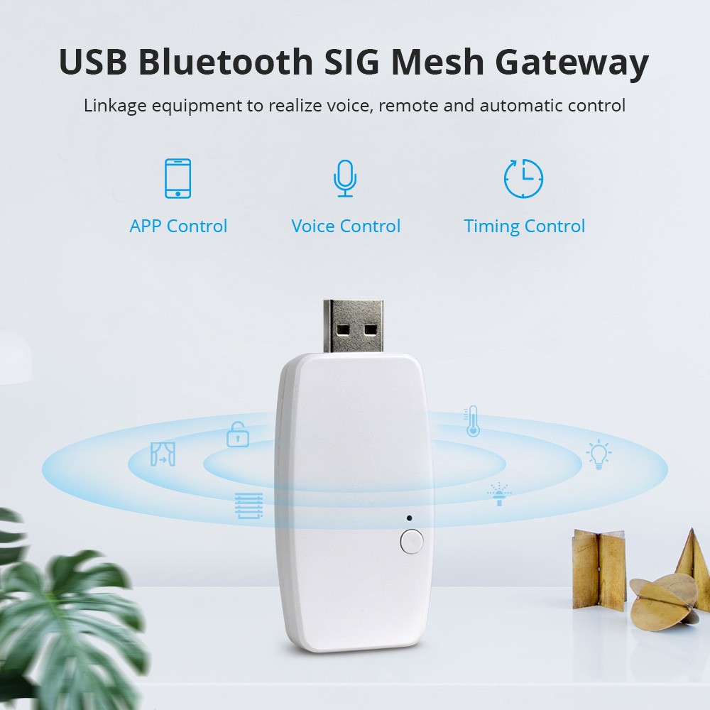 Zemismart Tuya BLE Hub USB Smart Home Bridge Gateway Wireless Hub Work with BLE Light Devices Blub BLE Curtain Motor