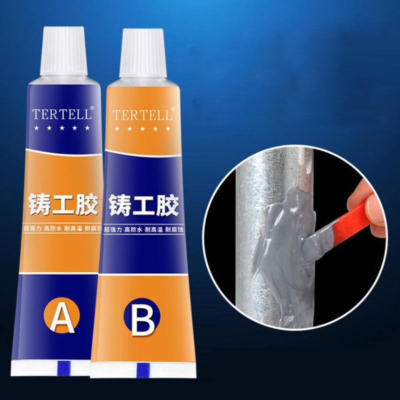 100/70/20g Industrial Repair Paste Glue Heat Resistance Cold Welding Repair Metal Paste A & B Adhesive Gel Casting Agent Tools