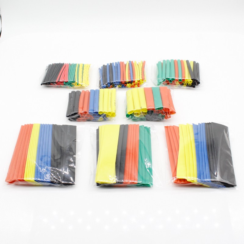 328pcs 2:1 Polyvinyl Heat Shrink Tubing Pouch Pipe Wrap Wire Set 8 Size R06 Drop Ship