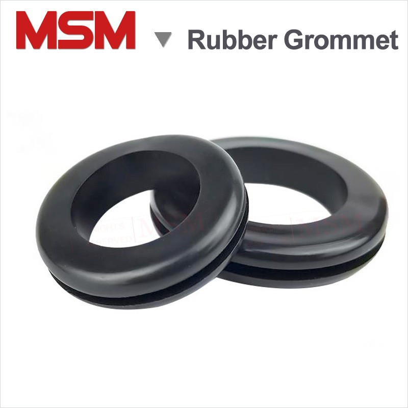 50/10pcs European style double sides blanking hole rubber ring rubber seal assortment for cable wire protection