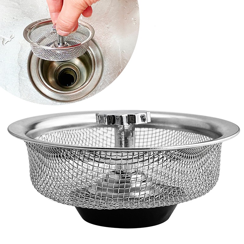 Anti-Clogging Sink Strainer Stainless Steel Sink Filter Hair Catchers Drain Net Sewer Outfall Bathroom Kitchen Accessories