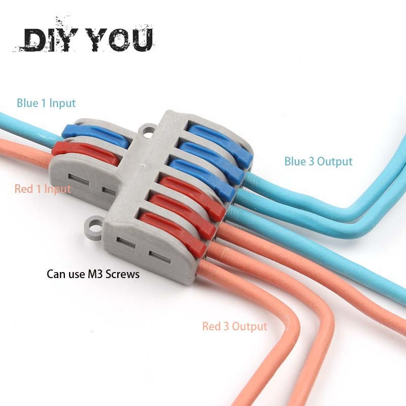 5/10pcs/lot SPL-42/62 Mini Quick Wire Connector Universal Wiring Cable Connector Push In Connector Terminal Block DIY You