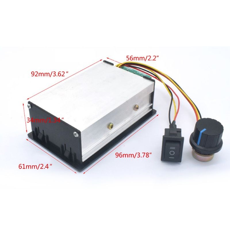 Motor speed controller, 0-100% adjustable digital display, DC 6-60V, U4LA conversion