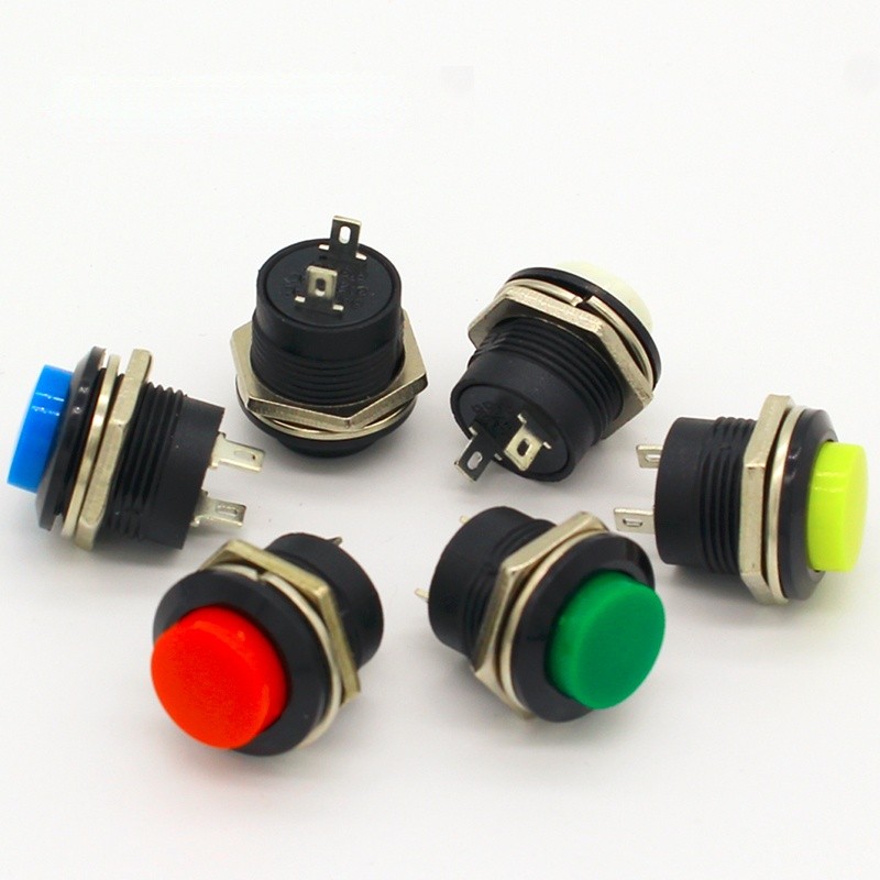 18pcs 16mm self-return timer push button switch 6A/125VAC 3A/250VAC