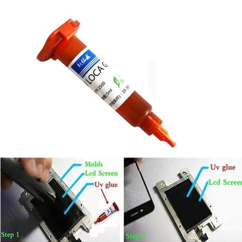 5/10 مللي UV الغراء بصري شفاف الغراء الهاتف المحمول أداة إصلاح الهاتف المحمول شاشة تعمل باللمس إصلاح الغراء الهاتف المحمول أداة إصلاح