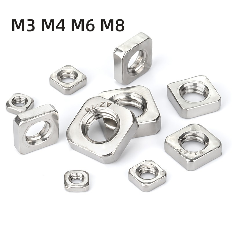 DIN562Thin Nut Square Nut Nut 304 Stainless Steel M3 M4 M5 M6 M8