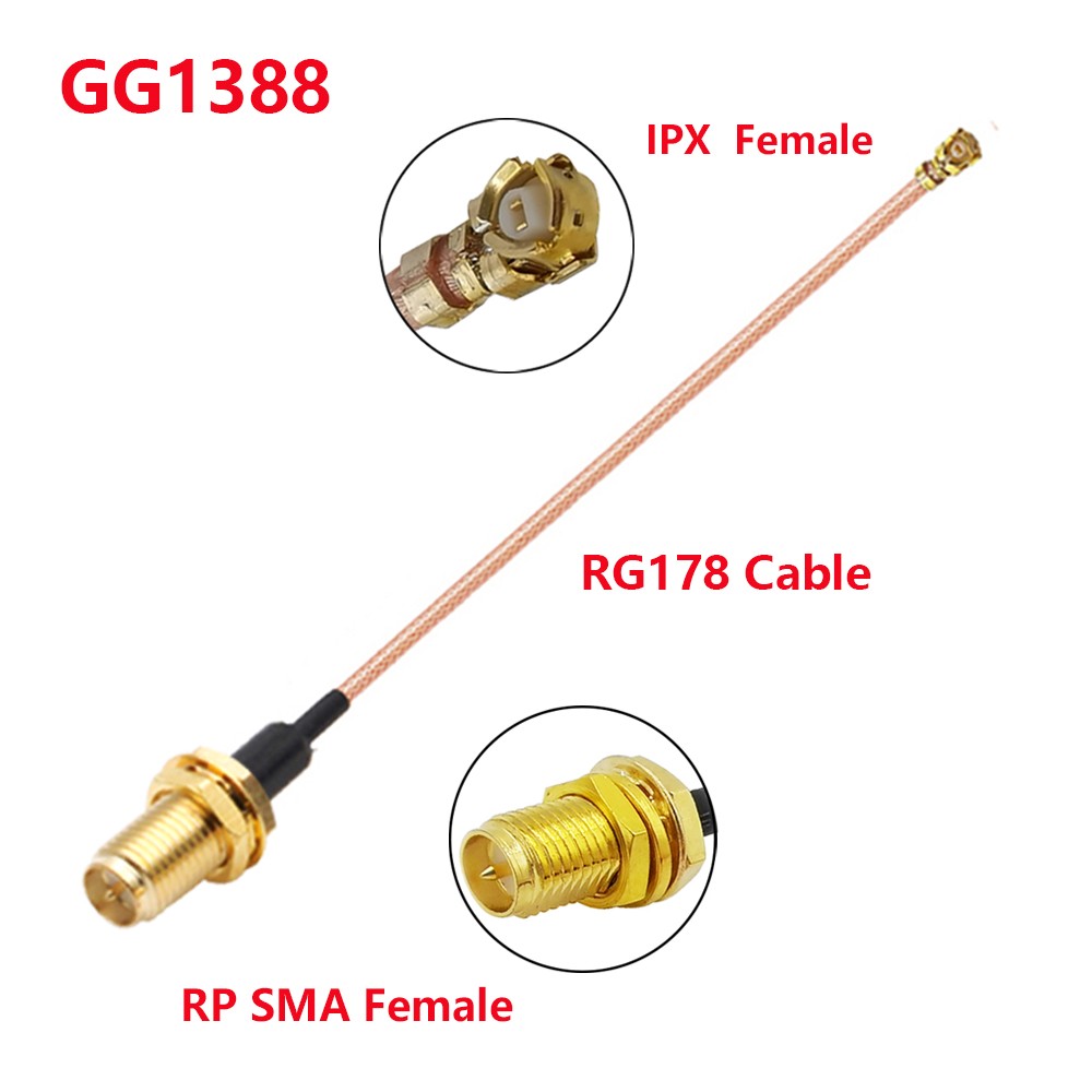 10pcs RG178 RF Coaxial Cable SMA Male to u.FL/IPX/IPEX1/IPEX4 MHF4 Female Jack Pigtail 3G Antenna Extension Wire Cord