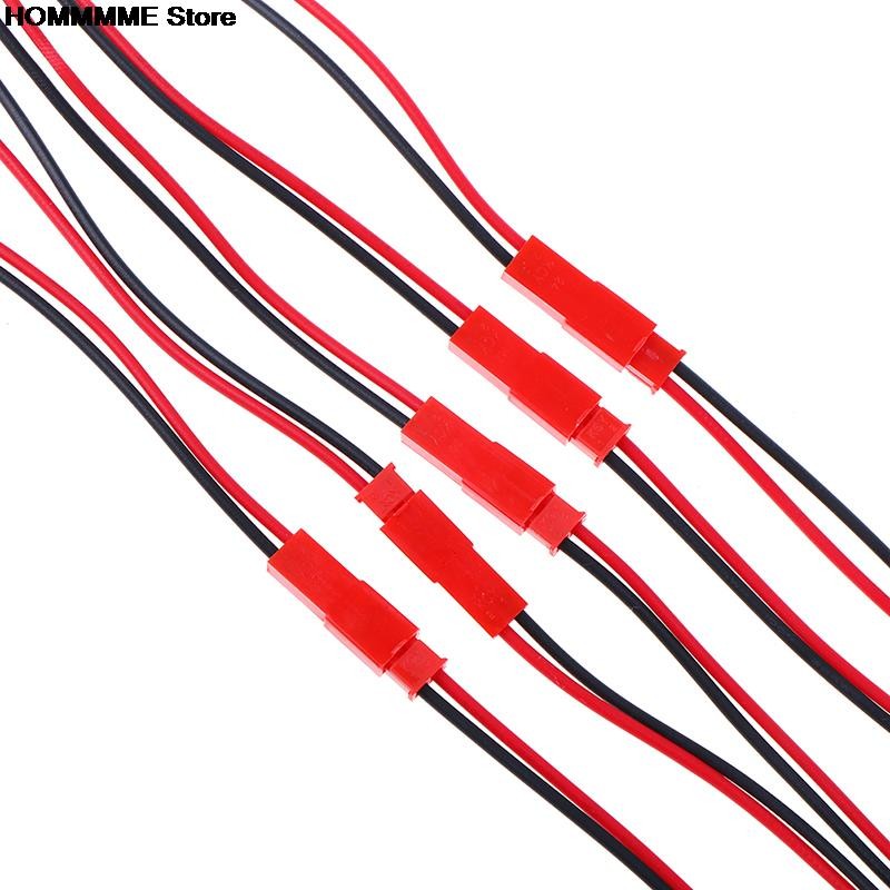 New 20pcs Red Connector 2 Pin Connector Male Female JST Connector Cable 22 AWG Wire for RC Helicopter Battery LED Decoration Lights