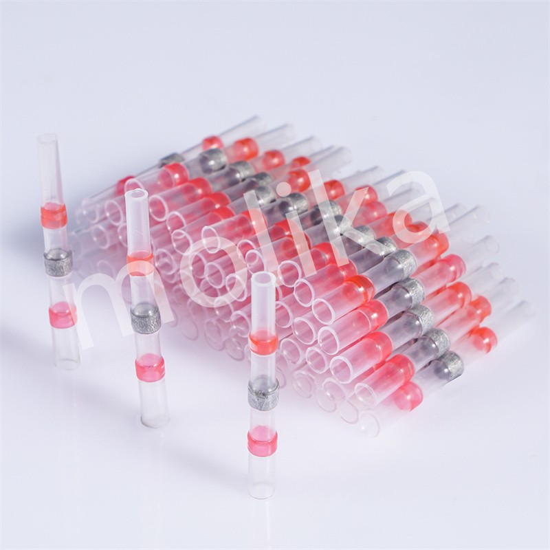 10/20pcs Heat Shrink Soldering Sleeve Terminals Insulated Waterproof Butt Connectors Kit Soldered Electrical Wire Terminals