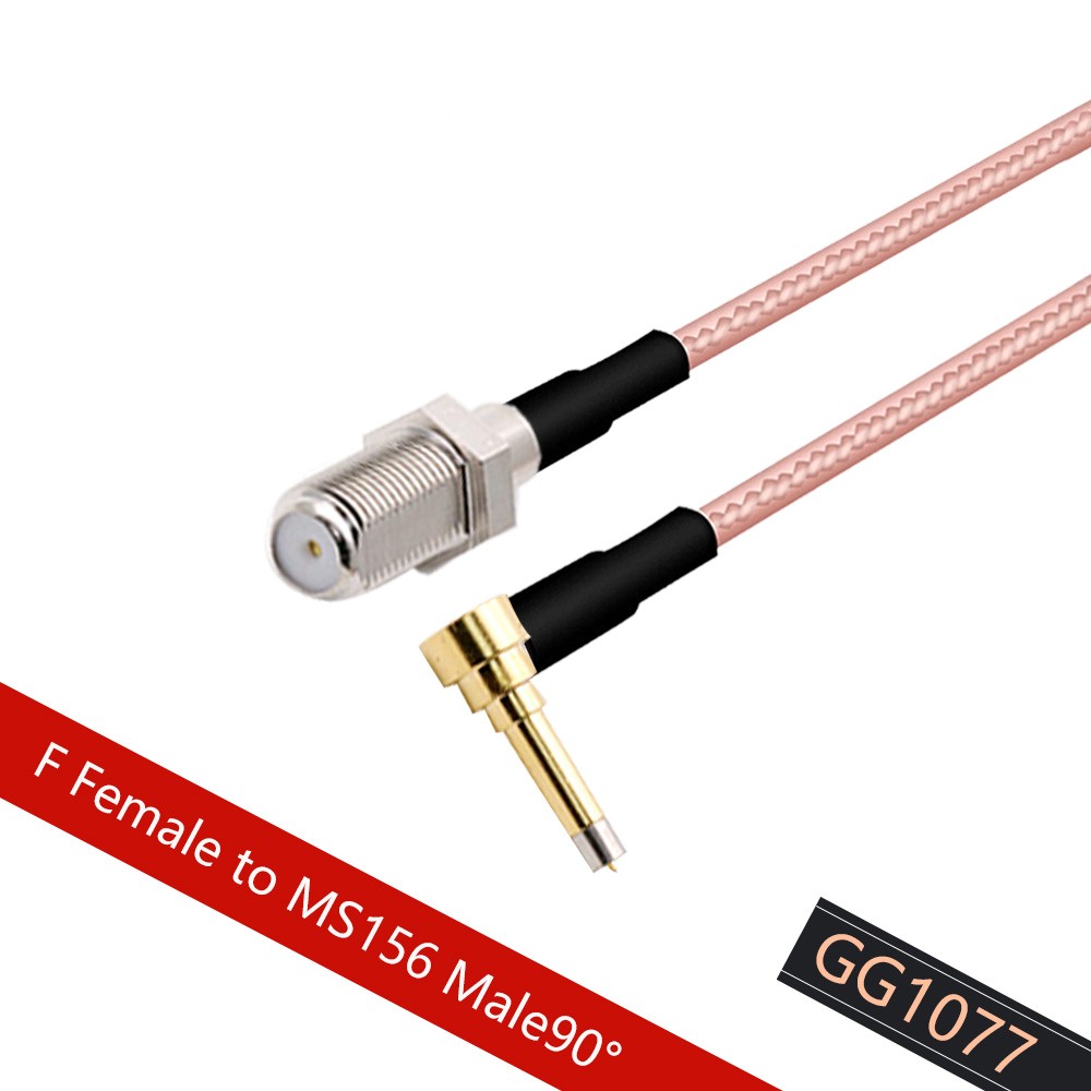 New RG316 Coaxila Cable Wholesale 15cm 6" for 3G Modem F Female Jack Switch MS156 Male Right Angle Pigtail Cable 10pcs