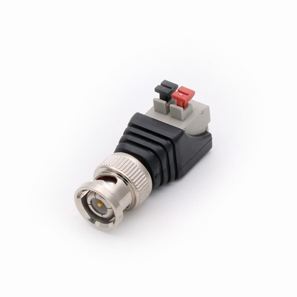 CCTV Camera Terminal BNC Male UTP Video Balun Connector Cable Adapter Plug Connected Pressure for CCTV Camera