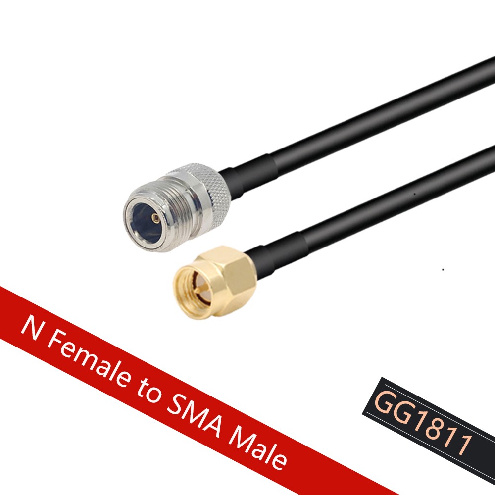 LMR240 Pigtail N Female to SMA Male Plug RF Adapter 50ohm 50-4 RF Coaxial Cable Jumper 4G 5G LTE Extension Cord 30cm~50m