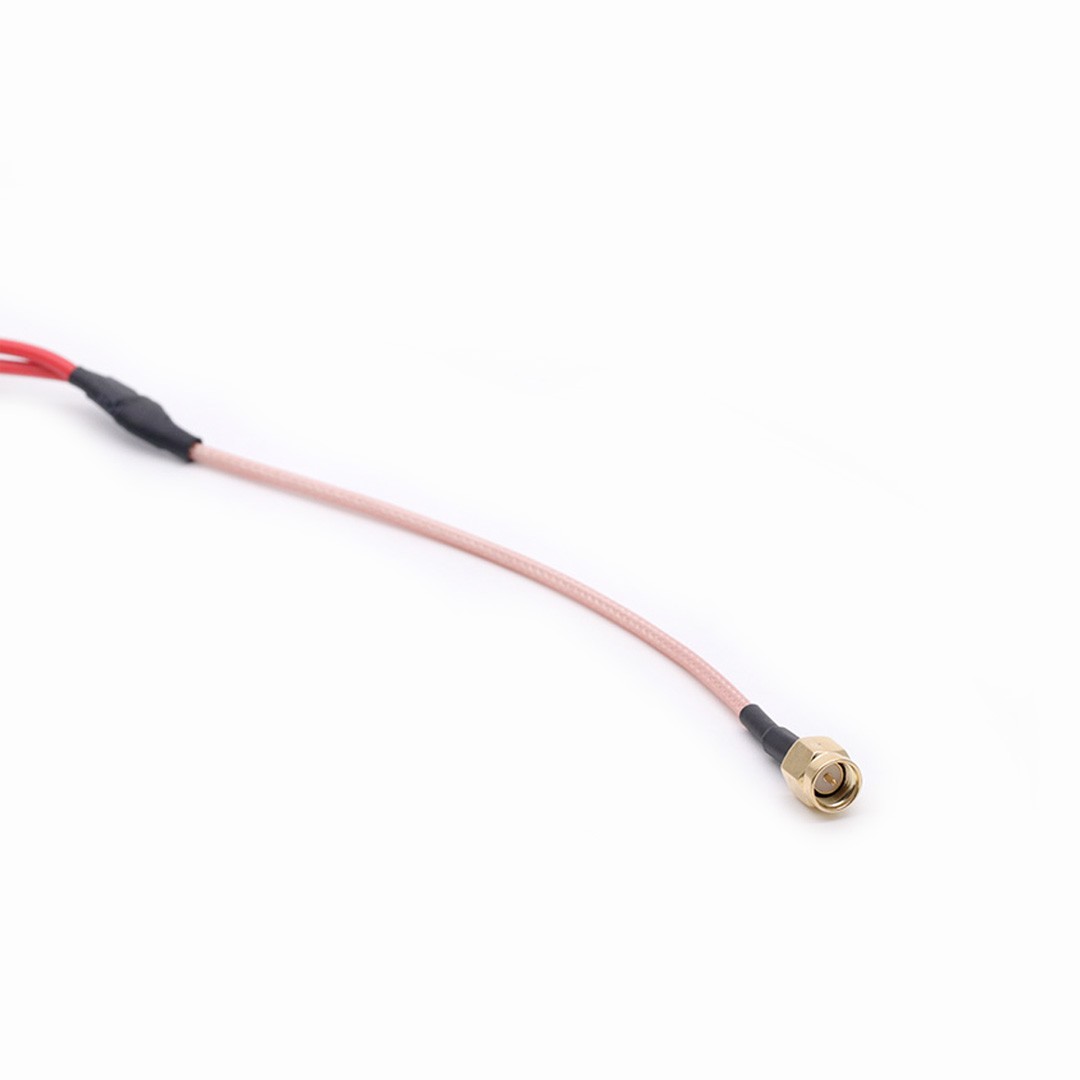 100pcs RG316 RF Coaxial Cable SMA Male Plug to Dual Alligator Clip Red and Black Tester Lead Wire Connector 50cm