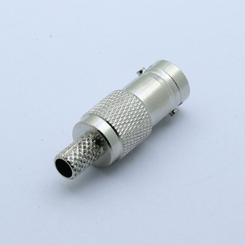 10pcs/lot BNC Female Crimp Connector New BNC Female Crimp Straight For RG58 RG59 RG6 RF Coax Adapter Connector