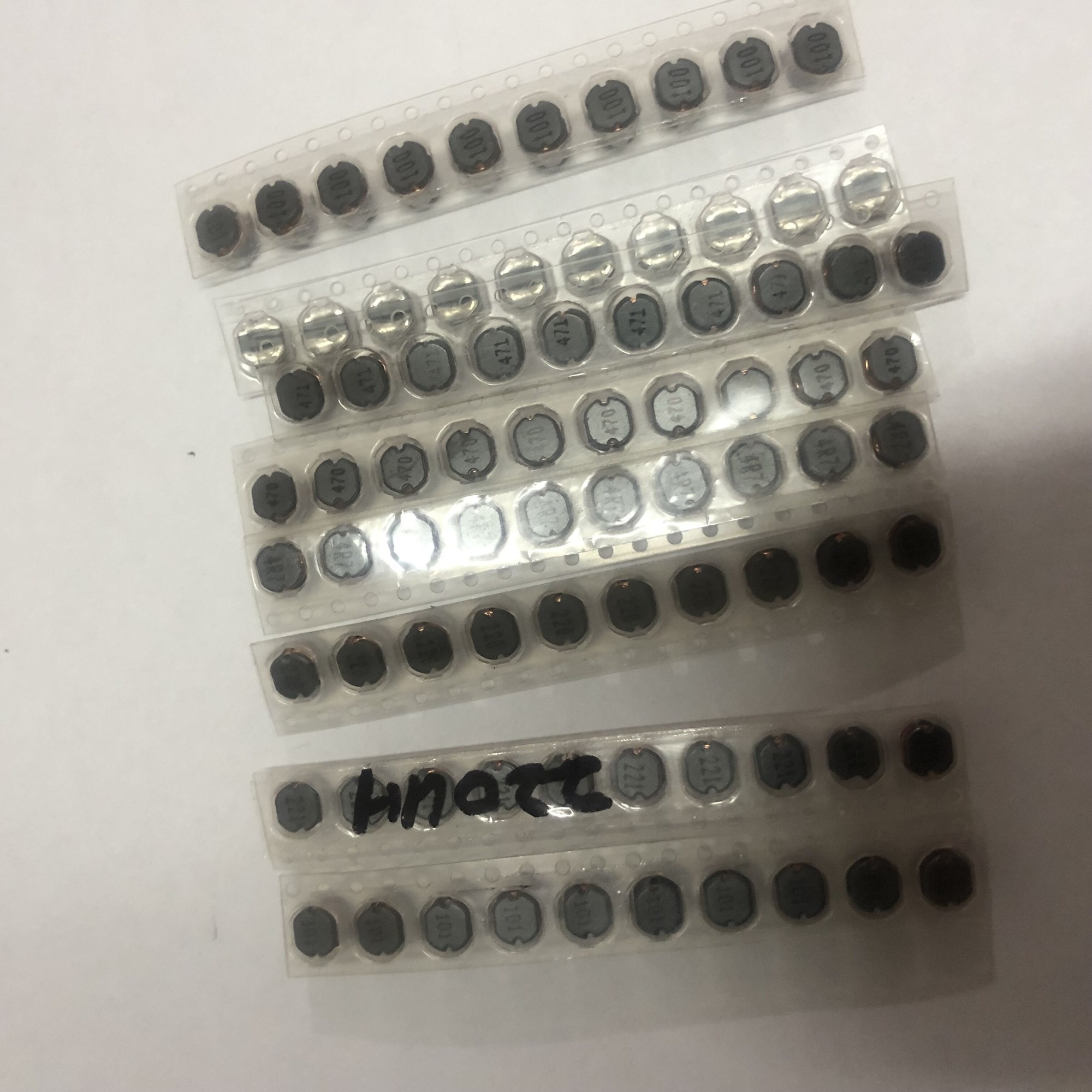 80pcs 8 Values ​​CD54 SMD Power Inductor Assortment Kit 4.7UH 10UH 22UH 33UH 47UH 100UH 220UH 470UH