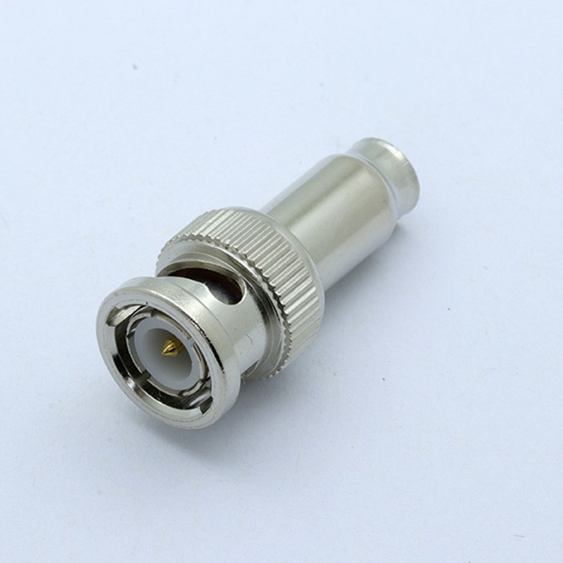 F to BNC Connector RF Adapter BNC Male Plug to F Female Jack Coax Adapter Connector for Camera Scanner 12/50/100pcs