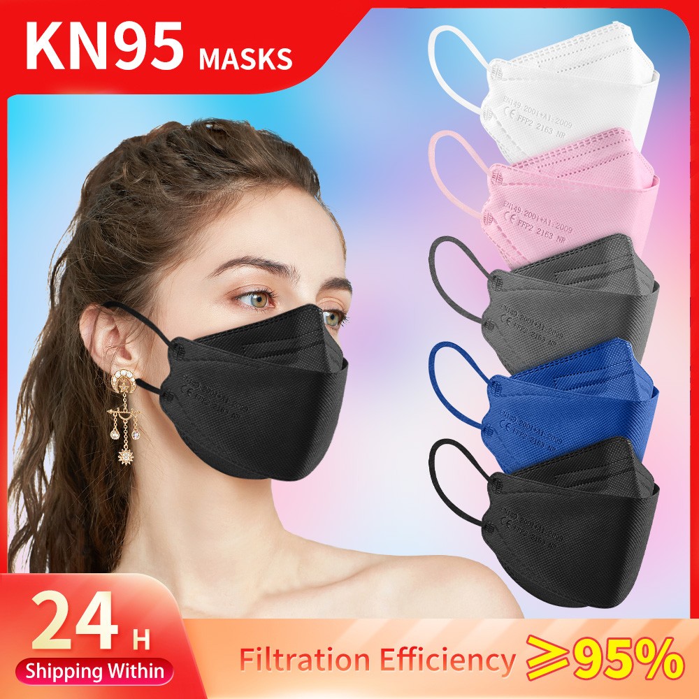 Spain Adult Fish KN95 FFP2 Mask FPP2 Approved Dust Masks Respirator Protective Face Masks FPP2 Mask ffp2masks Fast Delivery